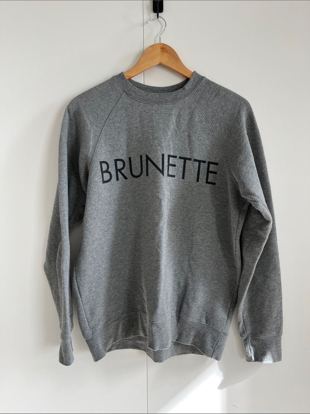 Grey crewneck sweatshirt